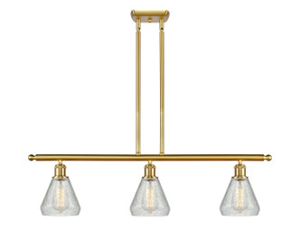 Innovations - 516-3I-SG-G275 - Three Light Island Pendant - Ballston - Satin Gold