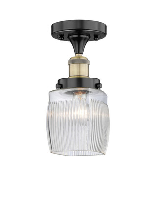 Innovations - 616-1F-BAB-G302 - One Light Semi-Flush Mount - Edison - Black Antique Brass