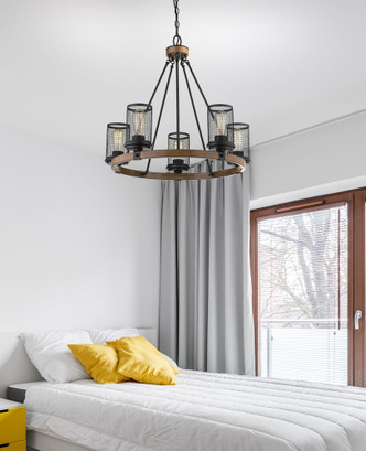 Mesa Three Light Chandelier (3523-MB/WG)