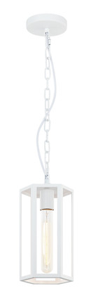 Matteo Lighting - C64501WH - One Light Pendant - Creed - White