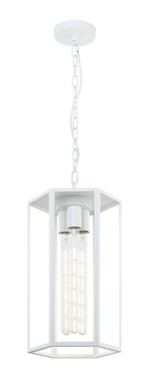Matteo Lighting - C64503WH - Three Light Pendant - Creed - White