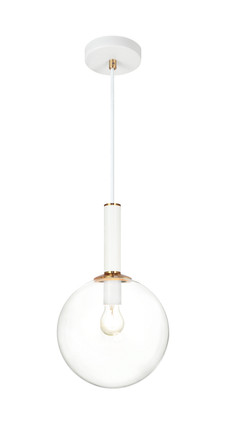 Matteo Lighting - C75311AGCL - One Light Pendant - Stellar - Aged Gold Brass