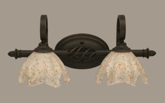 Toltec Lighting - 162-DG-755 - Two Light Bath Bar - Elegant - Dark Granite