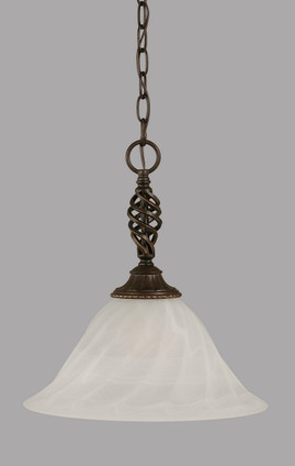 Toltec Lighting - 82-DG-5731 - One Light Pendant - Elegant - Dark Granite