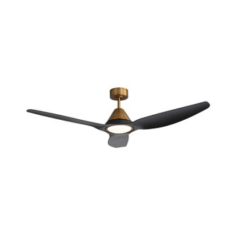Millennium - 1121LED-BR-MBK - 60 Ceiling Fan - Karrston - Brass