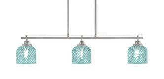 Toltec Lighting - 2636-BN-4615 - Three Light Island Pendant - Odyssey - Brushed Nickel