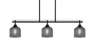Toltec Lighting - 2636-MB-4612 - Three Light Island Pendant - Odyssey - Matte Black