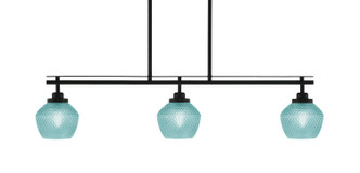 Toltec Lighting - 2636-MB-4625 - Three Light Island Pendant - Odyssey - Matte Black