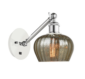 Innovations - 317-1W-WPC-G96 - One Light Wall Sconce - Ballston - White Polished Chrome