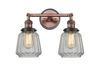 Innovations - 208BP-ACBK-G142 - Two Light Bath Vanity - Franklin Restoration - Antique Copper