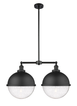 Innovations - 209-BK-HFS-124-BK-LED - LED Island Pendant - Franklin Restoration - Matte Black