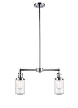 Innovations - 209-PC-G314 - Two Light Island Pendant - Franklin Restoration - Polished Chrome