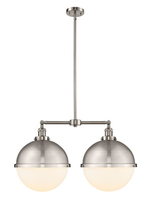Innovations - 209-SN-HFS-121-SN - Two Light Island Pendant - Franklin Restoration - Brushed Satin Nickel