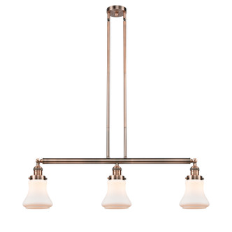 Innovations - 213-AC-G191 - Three Light Island Pendant - Franklin Restoration - Antique Copper