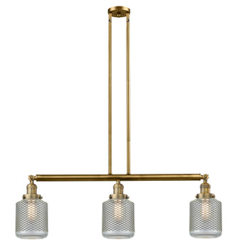 Innovations - 213-BB-G262-LED - LED Island Pendant - Franklin Restoration - Brushed Brass
