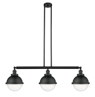 Innovations - 213-BK-HFS-84-BK-LED - LED Island Pendant - Franklin Restoration - Matte Black