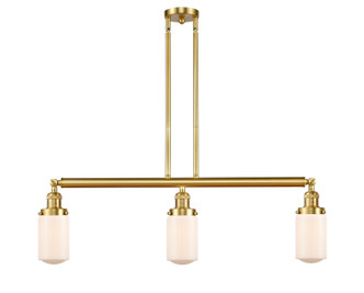 Innovations - 213-SG-G311-LED - LED Island Pendant - Franklin Restoration - Satin Gold