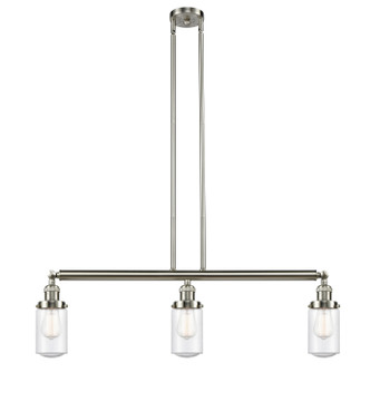 Innovations - 213-SN-G314 - Three Light Island Pendant - Franklin Restoration - Brushed Satin Nickel