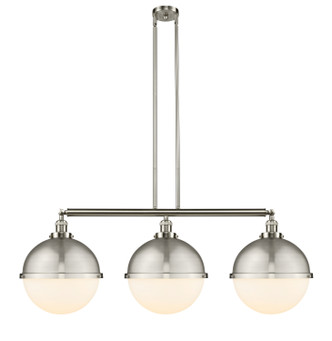 Innovations - 213-SN-HFS-121-SN - Three Light Island Pendant - Franklin Restoration - Brushed Satin Nickel