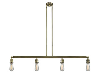 Innovations - 214-AB - Four Light Island Pendant - Franklin Restoration - Antique Brass