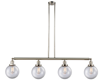 Innovations - 214-PN-G202-8-LED - LED Island Pendant - Franklin Restoration - Polished Nickel