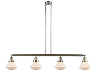 Innovations - 214-PN-G321 - Four Light Island Pendant - Franklin Restoration - Polished Nickel