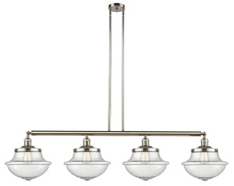 Innovations - 214-PN-G544 - Four Light Island Pendant - Franklin Restoration - Polished Nickel