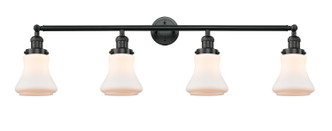 Innovations - 215-BK-G191 - Four Light Bath Vanity - Franklin Restoration - Matte Black