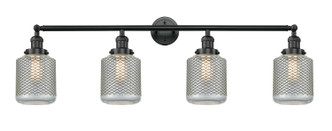 Innovations - 215-BK-G262 - Four Light Bath Vanity - Franklin Restoration - Matte Black