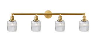 Innovations - 215-SG-G302 - Four Light Bath Vanity - Franklin Restoration - Satin Gold
