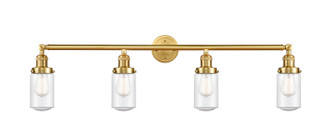 Innovations - 215-SG-G314 - Four Light Bath Vanity - Franklin Restoration - Satin Gold