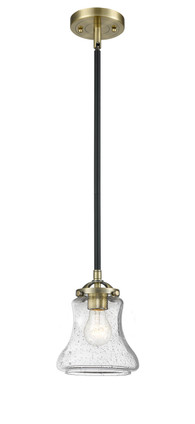 manufacturer_finish:Black Antique Brass|manufacturer_glass:Seedy Bellmont|light_output:220.00lm|color_temperature:2200K|cri:99