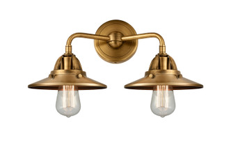 Innovations - 288-2W-BB-M4-BB - Two Light Bath Vanity - Nouveau 2 - Brushed Brass