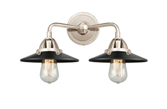 Innovations - 288-2W-PN-M6-BK - Two Light Bath Vanity - Nouveau 2 - Polished Nickel