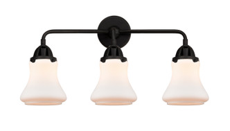 Innovations - 288-3W-BK-G191 - Three Light Bath Vanity - Nouveau 2 - Matte Black