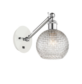 Innovations - 317-1W-WPC-G122C-6CL - One Light Wall Sconce - Ballston - White Polished Chrome