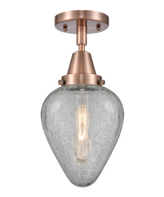 Innovations - 447-1C-AC-G165 - One Light Flush Mount - Caden - Antique Copper