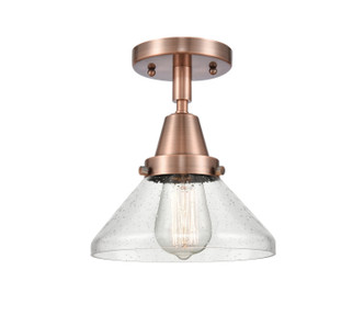 Innovations - 447-1C-AC-G4474 - One Light Flush Mount - Caden - Antique Copper