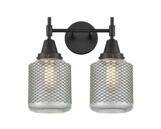 Innovations - 447-2W-BK-G262 - Two Light Bath Vanity - Caden - Matte Black