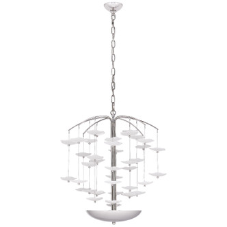 Visual Comfort Signature - KS 5060PN-CRE - Five Light Chandelier - Leighton - Polished Nickel