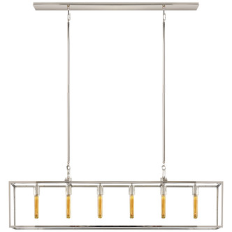 Visual Comfort Signature - S 5015PN - Six Light Linear Lantern - Belden - Polished Nickel
