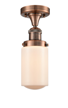 Innovations - 517-1CH-AC-G311 - One Light Semi-Flush Mount - Franklin Restoration - Antique Copper