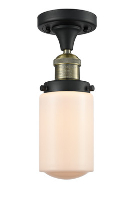 Innovations - 517-1CH-BAB-G311 - One Light Semi-Flush Mount - Franklin Restoration - Black Antique Brass