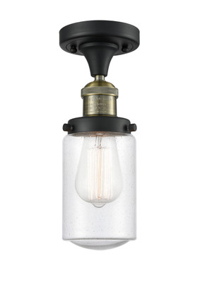Innovations - 517-1CH-BAB-G314 - One Light Semi-Flush Mount - Franklin Restoration - Black Antique Brass