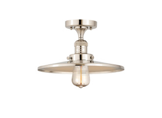 Innovations - 517-1CH-PN-MFR-PN-12-LED - LED Semi-Flush Mount - Franklin Restoration - Polished Nickel