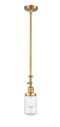 Innovations - 206-SG-G312 - One Light Mini Pendant - Franklin Restoration - Satin Gold