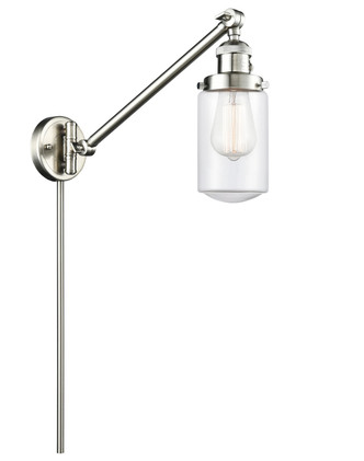 Innovations - 237-SN-G312-LED - LED Swing Arm Lamp - Franklin Restoration - Brushed Satin Nickel