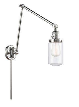 Innovations - 238-PC-G312 - One Light Swing Arm Lamp - Franklin Restoration - Polished Chrome