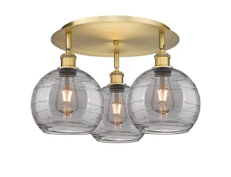 manufacturer_finish:Brushed Brass|manufacturer_glass:Light Smoke Athens Deco Swirl|light_output:220.00lm|color_temperature:2200K|cri:99