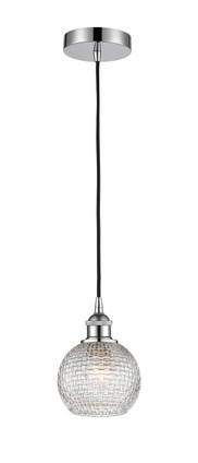 manufacturer_finish:Polished Chrome|manufacturer_glass:Clear Basket Weave Athens|light_output:220.00lm|color_temperature:2200K|cri:99